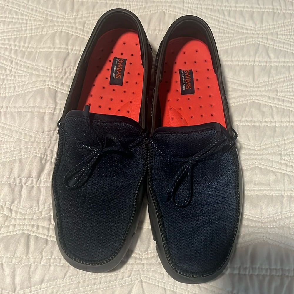 Worn twice swims moccasins blue